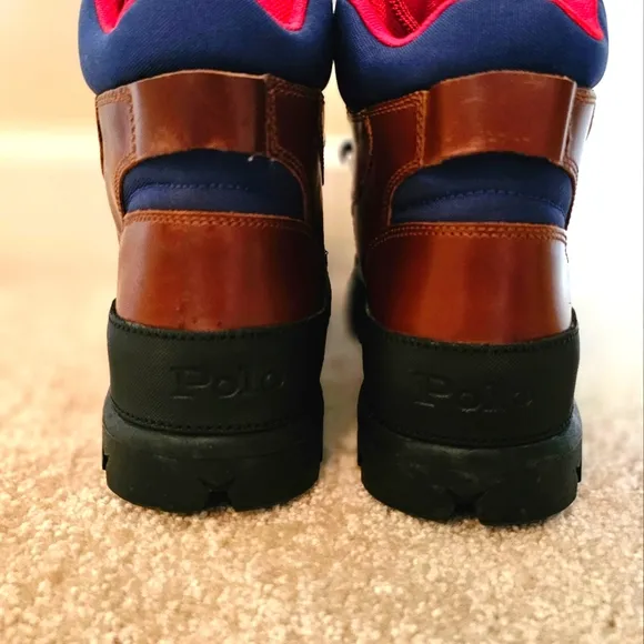 Polo Ralph Lauren Oslo Tactical Leather Boots  Never Worn A Few Scratches