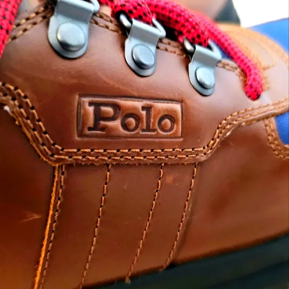 Polo Ralph Lauren Oslo Tactical Leather Boots  Never Worn A Few Scratches