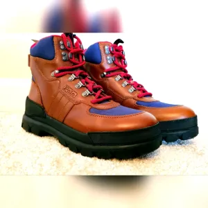 Polo Ralph Lauren Oslo Tactical Leather Boots  Never Worn A Few Scratches