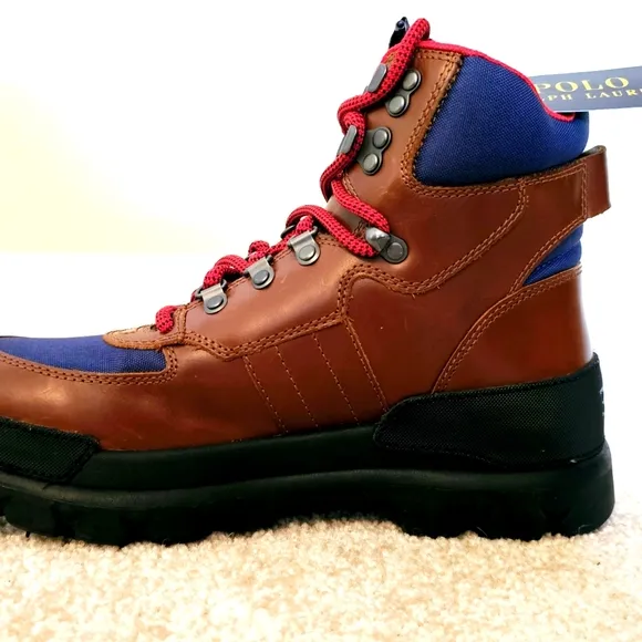 Polo Ralph Lauren Oslo Tactical Leather Boots  Never Worn A Few Scratches