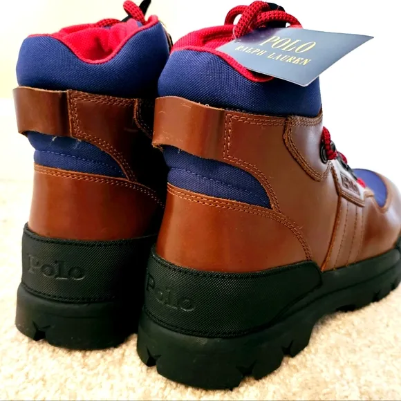 Polo Ralph Lauren Oslo Tactical Leather Boots  Never Worn A Few Scratches