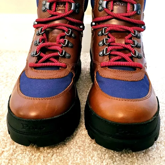 Polo Ralph Lauren Oslo Tactical Leather Boots  Never Worn A Few Scratches