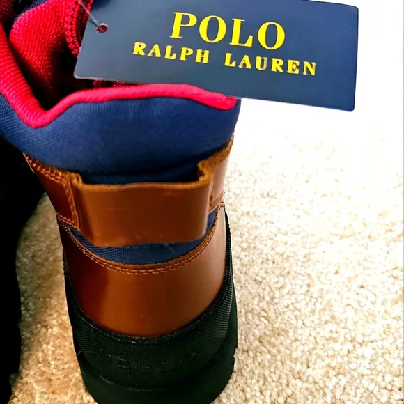 Polo Ralph Lauren Oslo Tactical Leather Boots  Never Worn A Few Scratches