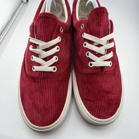 Polo Ralph Lauren Shoes Sneakers‎ Corduroy Lace Keaton Mens Size 10.5 Red