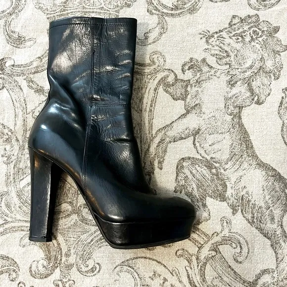 PROGETTO LEATHER WOMEN'S VALERIA PLATFORM BOOTIES