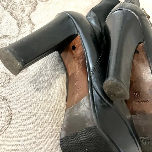 PROGETTO LEATHER WOMEN'S VALERIA PLATFORM BOOTIES