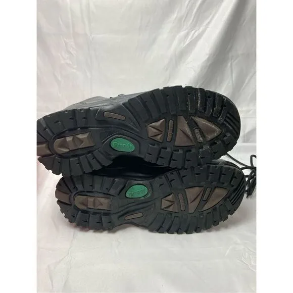 Propet Mens Shield Walker 6 Inch Waterproof Safety Shoes Black Sz 7