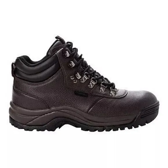 Propet Mens Shield Walker 6 Inch Waterproof Safety Shoes Black Sz 7