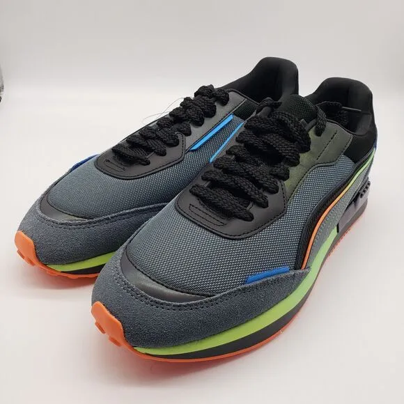 Puma City Rider Men's Athletic Casual Shoes Reflective Trainers Size 10.5 NEW