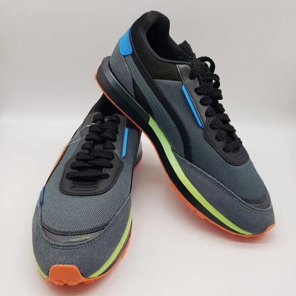Puma City Rider Men's Athletic Casual Shoes Reflective Trainers Size 10.5 NEW