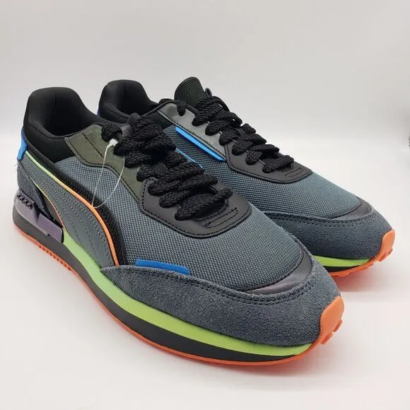 Puma City Rider Men's Athletic Casual Shoes Reflective Trainers Size 10.5 NEW