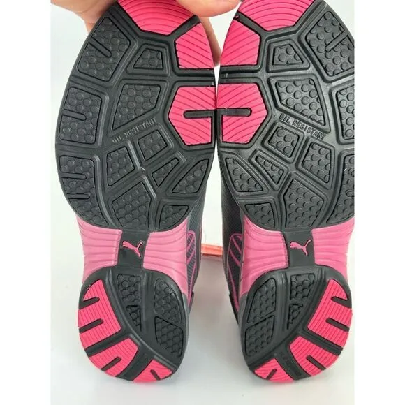 Puma Safety Women's Celerity knit low gray/pink sd steel toe knit shoes