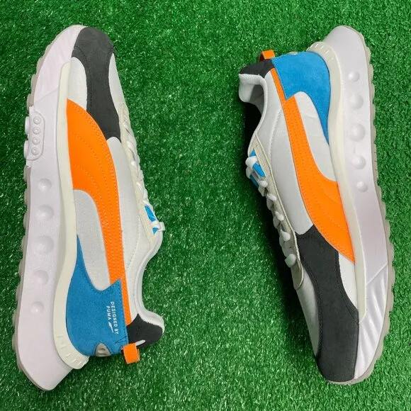 Puma Wild Rider Low Mens Running Shoes White  381517-03 NEW* Sz 11.5