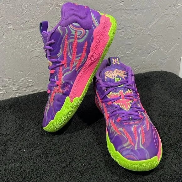 🔥🏀 PUMA x Lamelo Ball MB.03 &quot;Toxic&quot; NBA Basketball Shoes -RARE- Men Sz 10 - EU