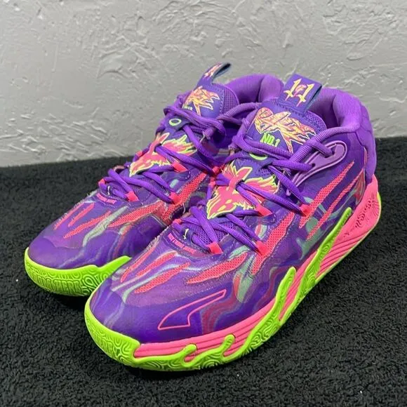 🔥🏀 PUMA x Lamelo Ball MB.03 &quot;Toxic&quot; NBA Basketball Shoes -RARE- Men Sz 10 - EU