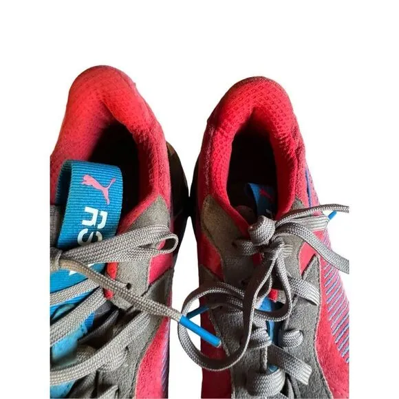 Puma RS-X Retro Red Steel Gray Indigo Mens 371511 01 Sz 13 Running Athletic Shoe