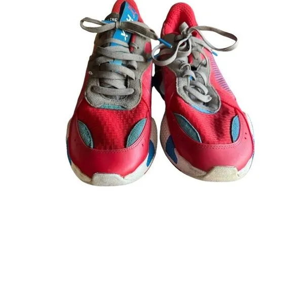 Puma RS-X Retro Red Steel Gray Indigo Mens 371511 01 Sz 13 Running Athletic Shoe
