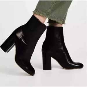 Rag &amp; Bone Agnes‎ Leather Ankle Boots Women Size 7 EU 37