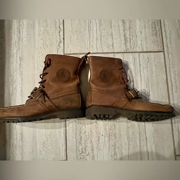 Ralph Lauren Dry Goods Polo Country Sportsman Ranger Boots Nubuck Men