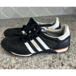 RARE Retro Black Leather Adidas Adi Speed Shoes- Men’s Size 10.5