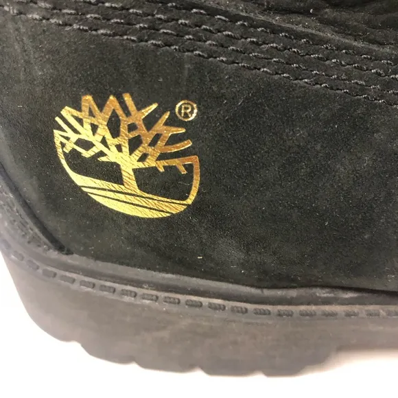 RARE Timberland velvet black boots Women Sz 9.5
