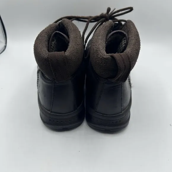 RARE Y2K 2005 Nike Air Approach Boots Brown Leather Sneakers 311916-221 Sz 10.5