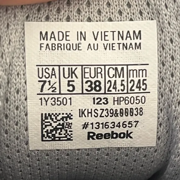 Rebook nano X3 cross trainer sneakers grey 7.5 NWT