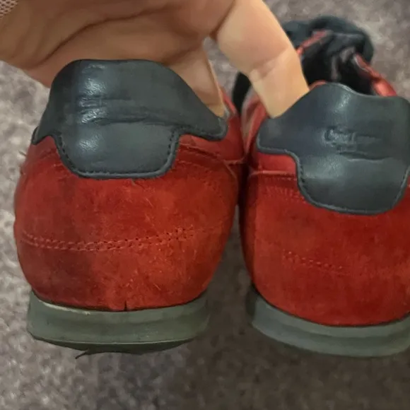 Red and Black Athletic Shoes with Leather Finish - CYCLEUR de LUXE SIZE 43 / 10