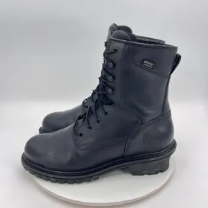 Red Wing Irish Setter Men Size 10.5 83836 Black Leather Steel Toe Logger Boot