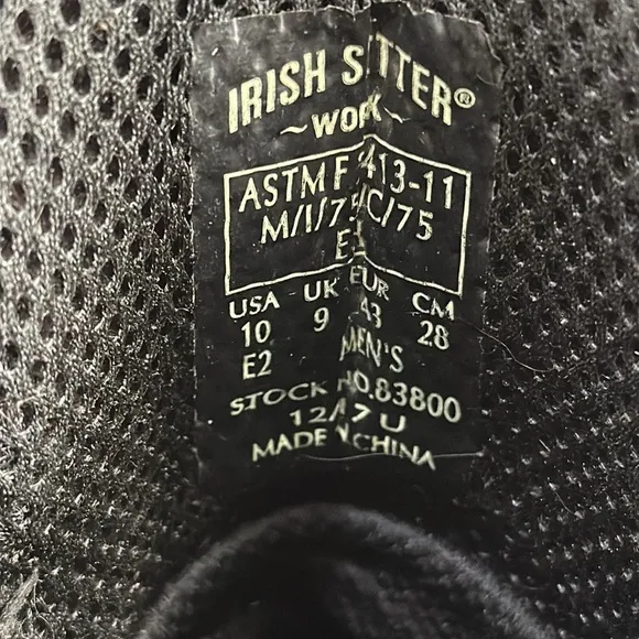 Red Wing Irish Setter Ultra Dry Waterproof Steel Toe Work Boots Size 10 E2