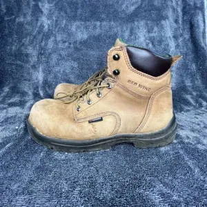 Red Wing King Toe Men Waterproof Soft Toe Boot US 10.5  Brown Leather
