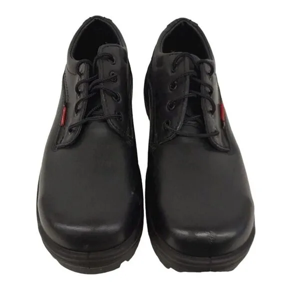 Red Wing Men's 6633 Black Size 8.5 Leather Steel Toe Shoes
