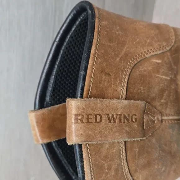 Red Wing Men's Leather Steel Toe Vibram Work Boots 4448 Shoes Sz 11D