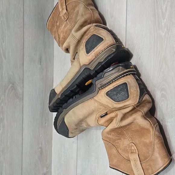 Red Wing Men's Leather Steel Toe Vibram Work Boots 4448 Shoes Sz 11D