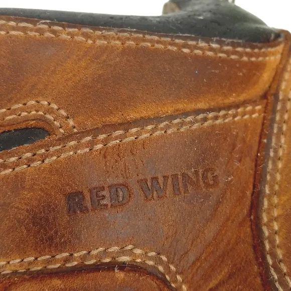 RED WING Men's Steel Toe Lace Up Brown Leather Work Boots 11 EE ASTM F2413-11