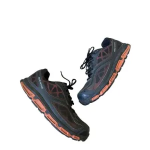 RED WING Men's Work Shoes Size 9.5 D Safety Steel Toe Black &amp; Orange
