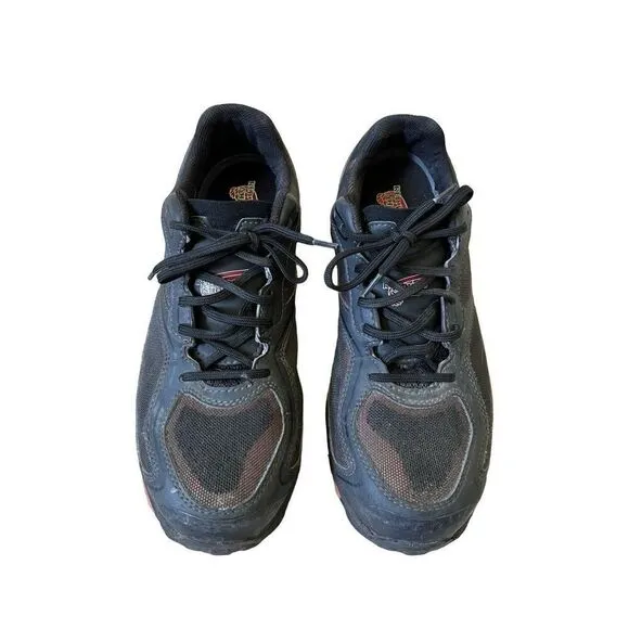 RED WING Men's Work Shoes Size 9.5 D Safety Steel Toe Black &amp; Orange