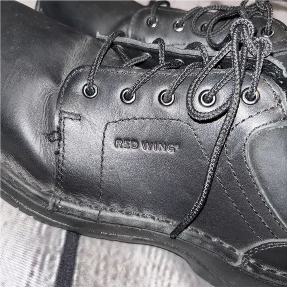 Red Wing Shoes 2323 Women’s Black Leather Steel Toe Oxford Shoe Size 8