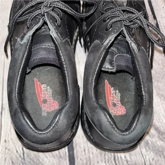 Red Wing Shoes 2323 Women’s Black Leather Steel Toe Oxford Shoe Size 8