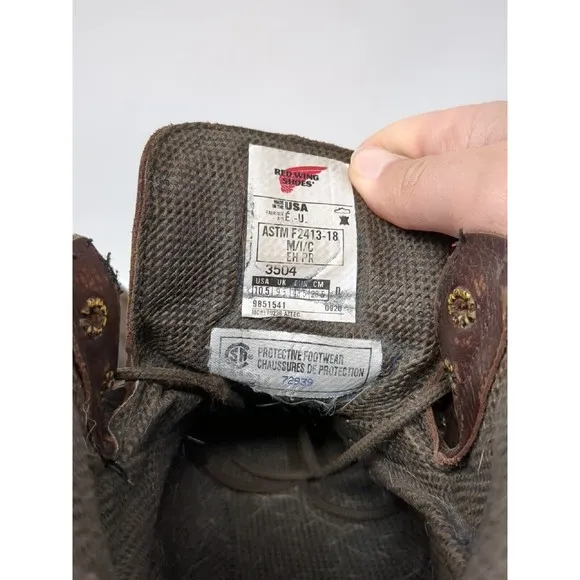 Red Wing Supersole 2.0 6&quot; Waterproof‎ Csa Safety Toe Boots 3504 Men Size 10.5 D