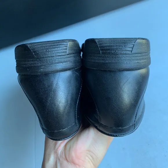 Red Wing VTG Shoes Steel Toe Oxford 6604 Black‎ 90s Workwear Men's Size 9.5