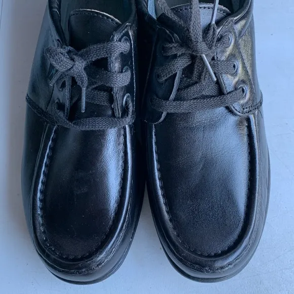 Red Wing VTG Shoes Steel Toe Oxford 6604 Black‎ 90s Workwear Men's Size 9.5