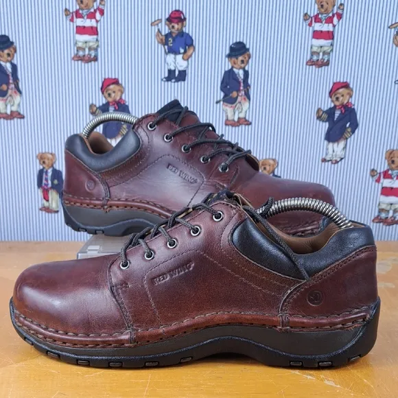 Red Wings 2324 oil slip resistant leather oxford steel toe work shoe women 7.5 B
