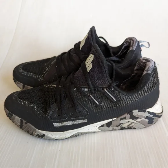 REEBOK men's Jj III Cross Training Black Pure Gray Shoes Sneakers