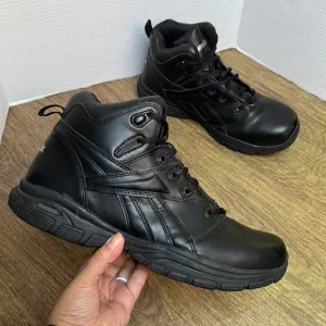 Reebok Men’s Leather Hi Top Black Boots Size 12W