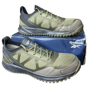 Reebok Men’s Trail Running Steel Toe Sage and Black Work Shoe 13W