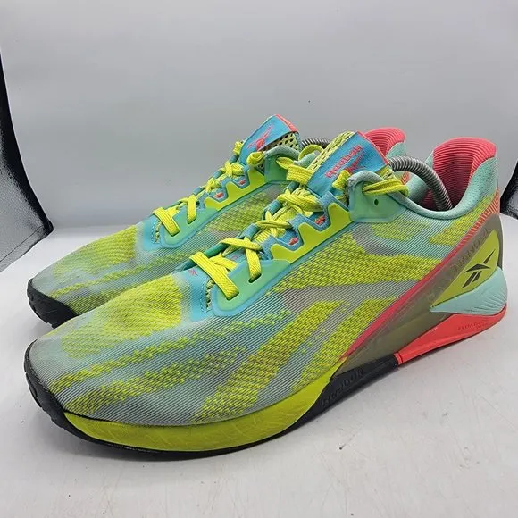 Reebok Nano X1 Mens 11 Training Running Shoes Sneakers Aciyel Pixmin GZ8947