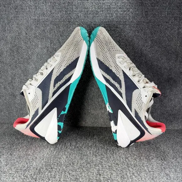 Reebok Nano X1 Mens 11.5 Shoes White Blue Cross Training Crossfit Gym Lifting