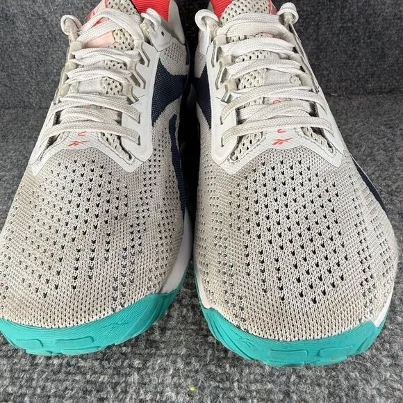 Reebok Nano X1 Mens 11.5 Shoes White Blue Cross Training Crossfit Gym Lifting