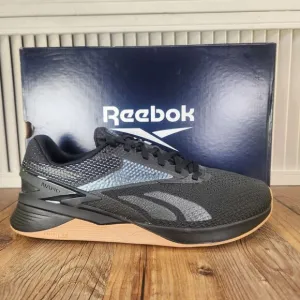 Reebok Nano X3 Mens Sz 10.5 Black Gum Sole Gym Training Sneakers Shoes 100062512